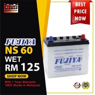car battery NS60S FUJIYA WET Bateri Kereta FREE Delivery &gt; Inspection &gt; Installation for KL and SELANGOR