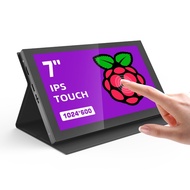 EYOYO 7 inch Mini Portable HDMI Monitor 1024x600 IPS Display Touch Screen 5Points Capacitive for Lap