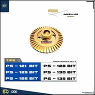 SPAREPART KIPAS IMPELLER KUNINGAN POMPA AIR SHIMIZU