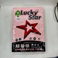 Lucky Star A3 Colour Paper 450sheets 80GSM/Kertas Warna A3(Light Colour)