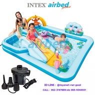 สระน้ำเป่าลม Intex สระสไลเดอร์ จังเกิ้ล แอดเวนเจอร์ 2.57x2.16x0.84 ม. รุ่น 57161 + ที่สูบลมไฟฟ้า