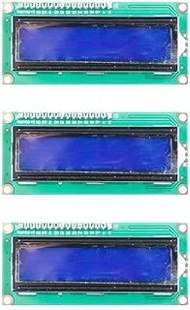 JESSINIE 3PCS 1602 LCD Display Module I2C IIC 16X2 Character Serial Blue Screen Backlight LCD Module 2.5-6V for Raspberry Pi Arduino STM32 DIY IoT