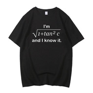 I’m 1 + Tan 2 c And i Know It tshirt women Psychedelic Classic kawaii Vintage shirt Breathable graph