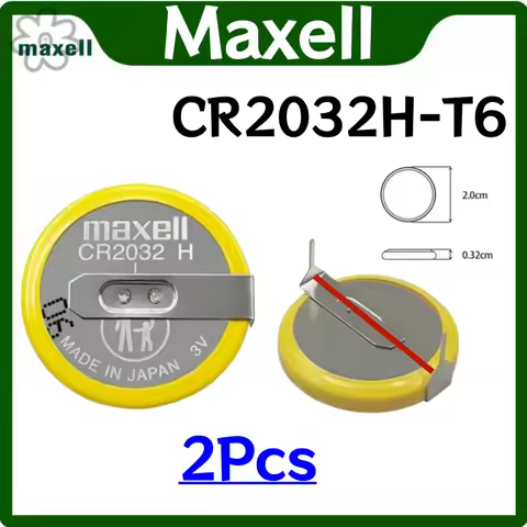 2PCS Original-MAXELL CR2032H T6 High Capacity 3V Battery Computer Motherboard Battery Replaces CR203
