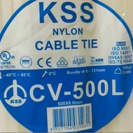 HITAM PUTIH Cable Ties KSS CV500 Nylon Cable Tie 500x8mm CV-500L 1 Pack contains 100pcs White/Black 