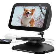 Sokusin Charging Stand for Echo Show 5 (3rd Gen) with USB-C and USB Port, Tilt + Swivel Mount for Cellphones &amp; Headphones