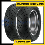 Dunlop Tires ScootSmart 110/70-13 48P &amp; 130/70-13 63P Tubeless Motorcycle Street Tires (Front &amp; Rear) for Yamaha NMAX