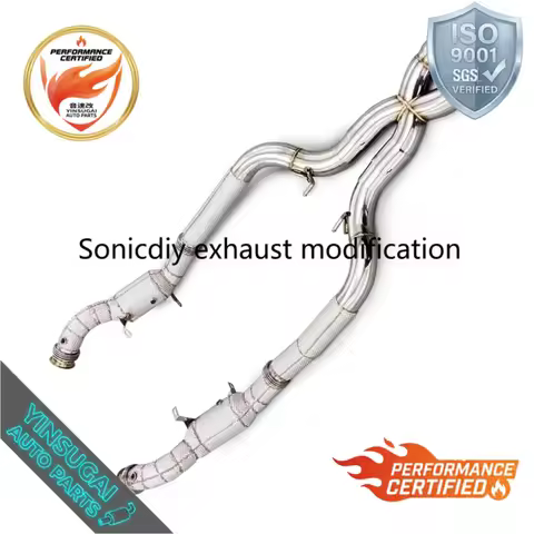 High Flow Titanium Alloy Lightweight Valved Catback Exhaust for Mercedes Benz GLC260 COUPE GLC300 CO