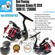 Terbaru Reel Pancing Shimano Sienna Fg 1000 - 4000 Original (3+1 Bearing)Murah 100% Ori