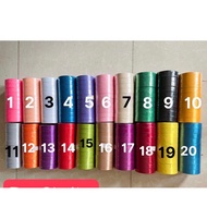 [22m Roll] Assorted Color Silk Ribbon, Glitter Ribbon 2cm 4cm