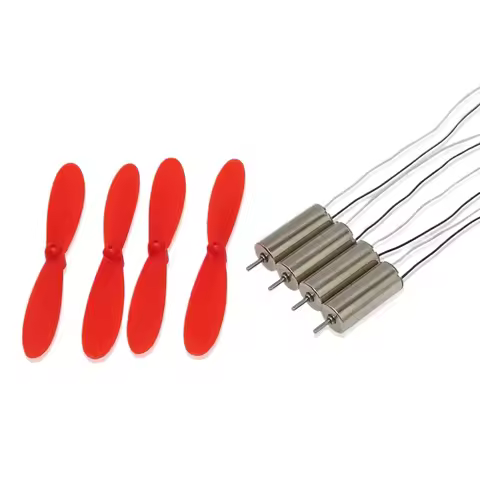 4pcs DIY DC 3.7V 50000RPM 716 Hollow Cup Coreless High-speed Motor with 4 x 55MM Propeller Cw CCW fo