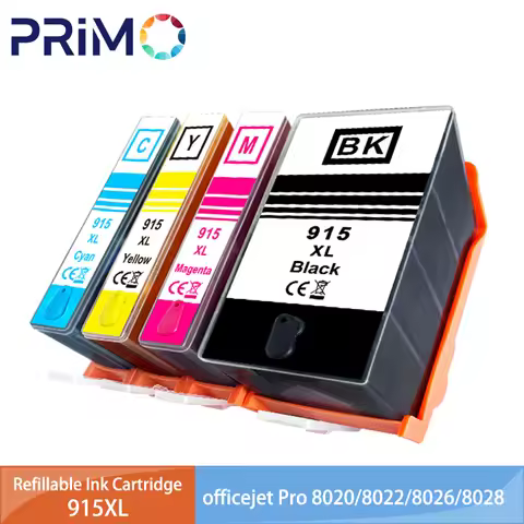 915 XL 915XL for HP915 Refillable Ink Cartridge Full with Ink for HP HP OfficeJet Pro 8015 8025 8020