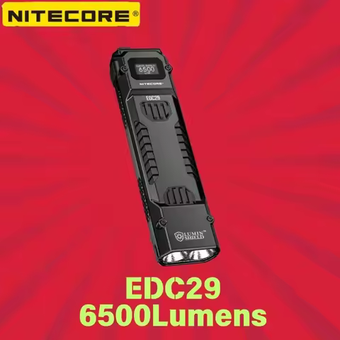NITECORE EDC29 Flashlight 6500Lumens With OLED Display Built-in 2,500mAh battery