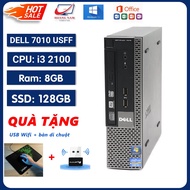 Dell Office Desktop Case 7010 USFF (Mini Form) Core i3 2100 / 8G Ram / 128GB SSD Free Wifi USB -