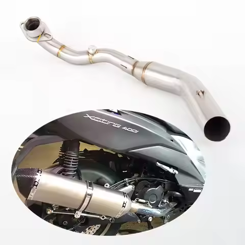 Motorcycle Exhaust Modified Motorbike Escape Front Link Pipe With For kymco Xciting 400 exhaust Xcit