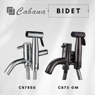 CABANA Stainless Steel Two Way Bidet Bronze/Bidet Spray Set Tandas Bidet Toilet CB78SS/CB75-GM (Silv