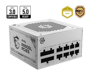 MSI MAG A850GL PCIE5 GOLD WHITE POWER SUPPLY