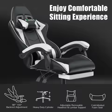 Ergonomic With Lumbar Gaming Chair With Footrest Gamer Chairs Cushion Headrest Silla Gamer Cadeira C