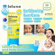 Children's Sunblock - Loluna Baby Face & Body Sunscreen 30Ml Kids Sunscreen Baby Sunblock