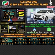 MOHAWK PERODUA ALZA 2009-2022 3D 360 BIRD VIEW CAR ANDROID PLAYER TS10 7862 DVR RECORDING PANORAMIC 