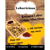 (50pcs) Keropok Lekor Crispy Mini Bites Terengganu (Free Sos) (Vacum Packed)