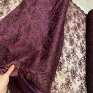 Material Brocade Brocade Tile Embroidered Kebaya Alana Series Burgundy Wine Color CODE G1Y2