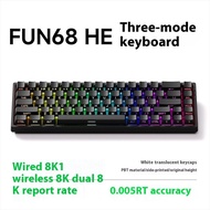 MONSGEEK FUN68 Three Mode High Performance RT0.005 Low Delay Wireless Magnetic Axis Mechanical Keybo
