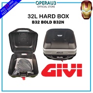 Givi Hard Box B32 BOLD B32N - Silver (32L) 100% ORIGINAL GIVI