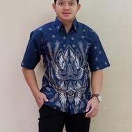 kemeja batik lengan pendek lapis puring kemeja pria pendek SM daniel