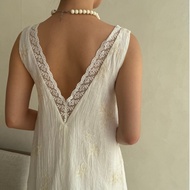Aileen x Nine Studio - Aileen Dress in White (Sheer)