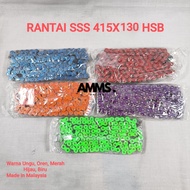 MERAH UNGU HIJAU SSS 415X130 HSB CHAIN biru; RED; PURPLE; ORANGE; GREEN
