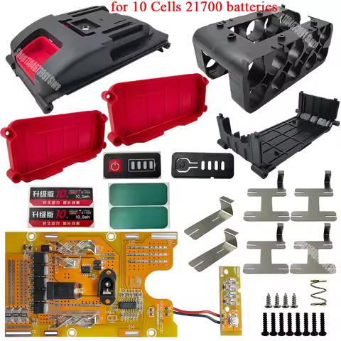 10 Cells 21700 Li-ion Battery Case Protection Circuit Board PCBA BMS for Lomvum Zhipu Hongsong Jingm