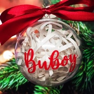 Personalized Christmas Tree Balls Baubles Customized Christmas Decoration