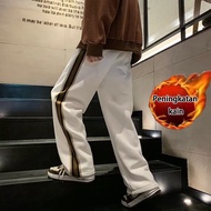 celana corduroy pria Korea style 2023 new model baggy pants celana celana panjang pria hitam celana 