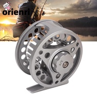 ORIENRI Fly Fishing Reel, 3/4WT Left Right Handed Full Metal Fly Reel, Durable Silver Aluminum Alloy