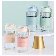 340ML FASHION GLASS DRINKING BOTTLE WITH STRAP Glass Water Bottle