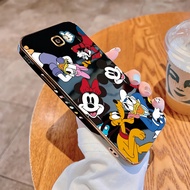 For Samsung Galaxy J7Prime J4 J6 Plus 2018 J7Pro Luxury Plating TPU Soft Case Cartoon Mickey Mouse Back Cover Shockproof Phone Casing
