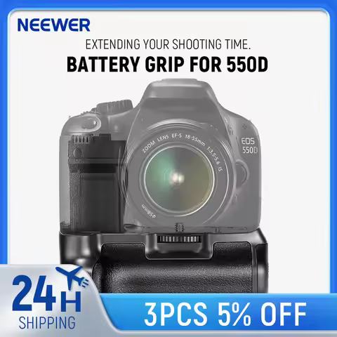 Neewer BG-E8 Replacement Battery Grip Handle for Canon EOS 550D 600D 650D 700D/ Rebel T2i T3i T4i T5