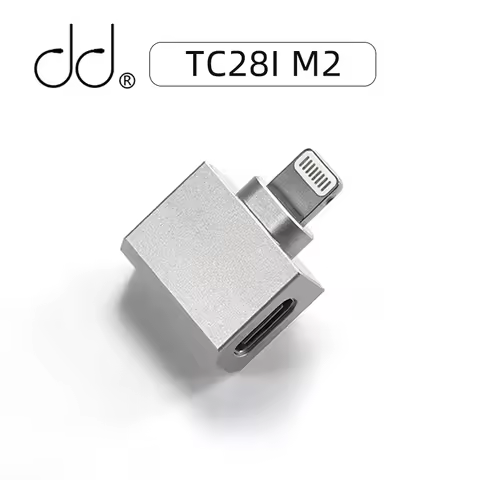 DD ddHiFi All-New TC28i M2 Light-ning to USB-C OTG Adapter, Converting Devices with USB-C Connectors