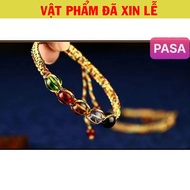 [ HOT ] Five-colored bracelet mixed with 5 five-element stones for peace and luck, high-end feng shu