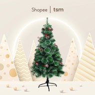 圣诞树 TSM 6ft Christmas Tree (Large) | Luxury Premium Tree | Green Pine Snow Tip Acorns / Cherries | Local   圣诞树 Christmas decoration