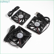 VIVI 80mm USB Brushless Cooling Fan DC 5V Mini Quiet Computer Fan 8010 8015 8025