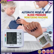 Digital Wrist Bp Blood Pressure Monitor Manual Set Heart Rate Monitor With Free Hard Case