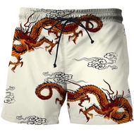 3D Printing Dragon Totem Beach Men Shorts y2k Summer Hawaii Swimsuit Swim Trunks Men Shorts Women Sw