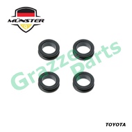 (4pcs) Münster Fuel Injector Grommet Bush Seal for Toyota Corolla AE101 AE111 1.6 16V 4A-FE Perodua 
