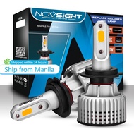 NOVSIGHT H4 LED Headlight for Car H3 H7 9006 Led Bulb 12V 72W 10000LM 6000K Headlamp 2 PCS