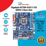 Gigabyte B75M-D3V / B75M-D2V / B75M-D2P Socket 1155 DDR3 Intel 2nd 3rd Gen B75 Motherboard mATX USB 