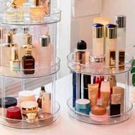Rotating Multi-Layer Acrylic Makeup Organizer, Transparent Desktop Cosmetics Storage Box, Dressing T