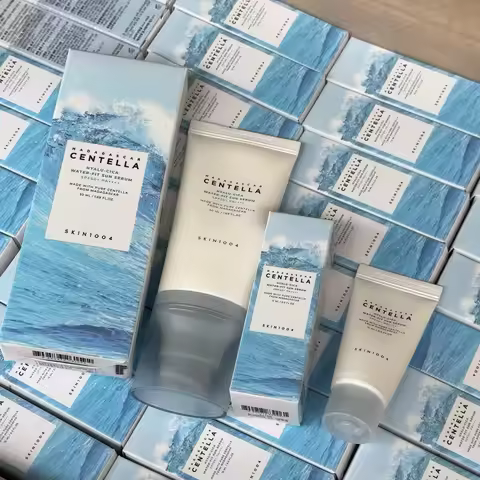 Korean Hyalu Cica Centella SPF50 PA+++ Water-Fit Sun Serum & Facial Moisture Cream Hydrating Soothin