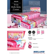 Set 2In1 Hello Kitty Bigland Pink Twin 120 Spring Bed Kasur Anak